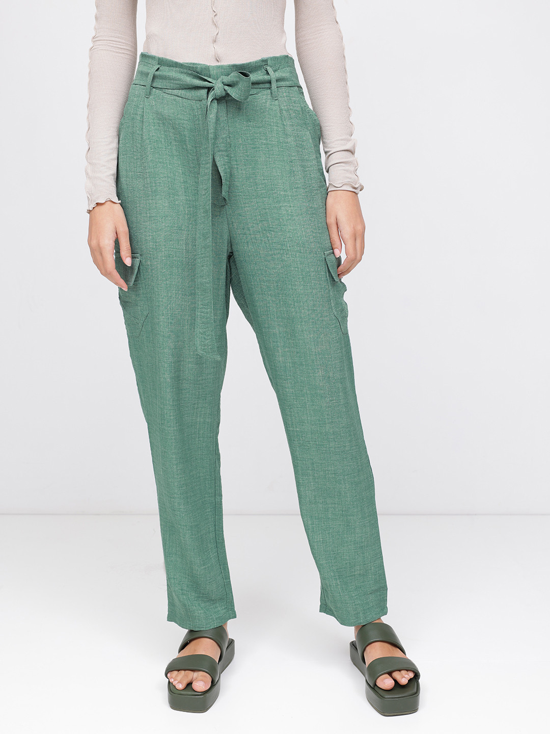 DressBerry Women Slouchy Cargo Trousers