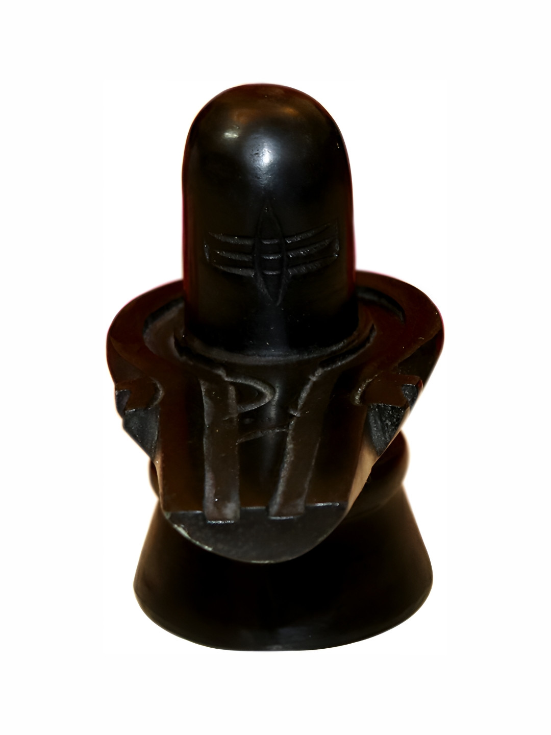 Navyaksh Black Marble Natural Prayer Room Small Showpiece - 3.9 Inches