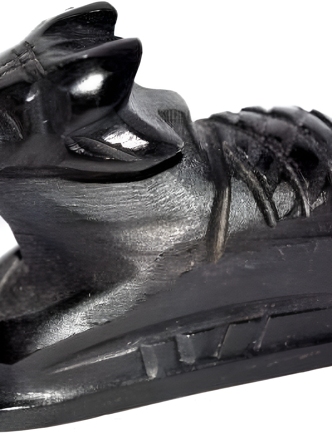 Navyaksh Black Marble Glossy Prayer Room Medium Showpiece - 1.6 Inches