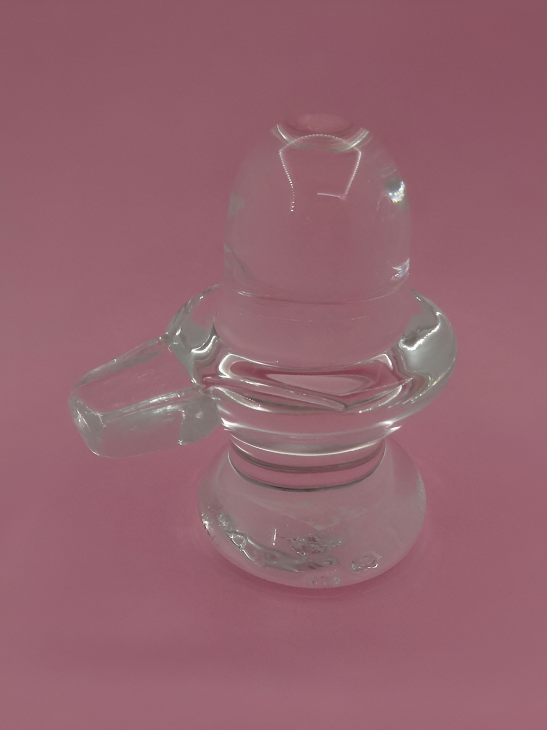 Navyaksh White Crystal Glossy Prayer Room Small Showpiece - 2 Inches