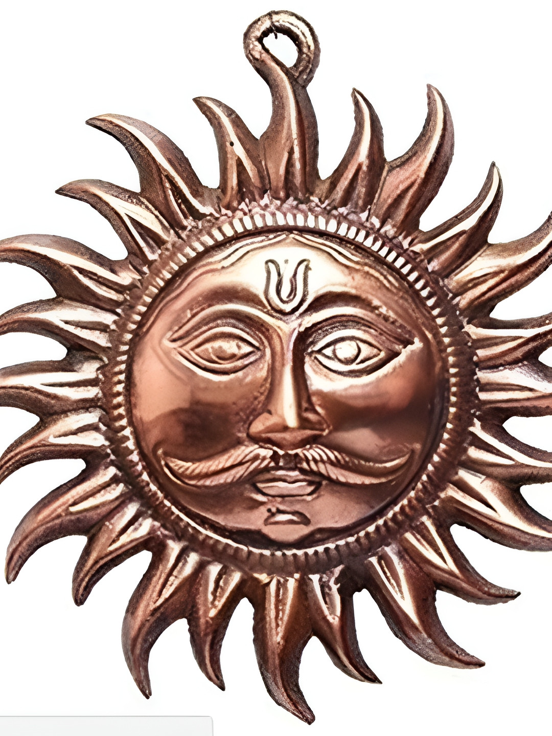 Navyaksh SURAJ Copper Glossy Hanging Hall Spiritual Wall Decor-4.3In