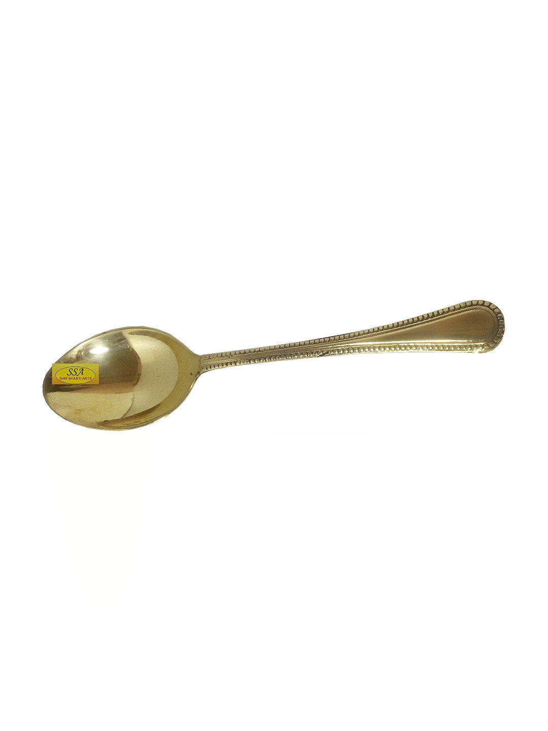 Shivshakti Arts Gold Toned Pure Brass Table Spoon