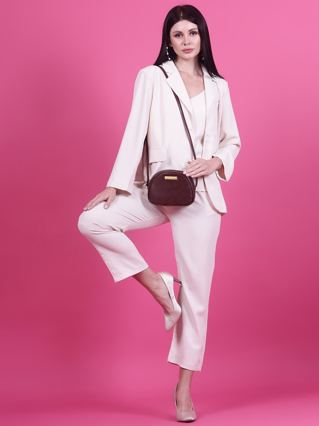 VISMIINTREND Leather Small Sling Bag