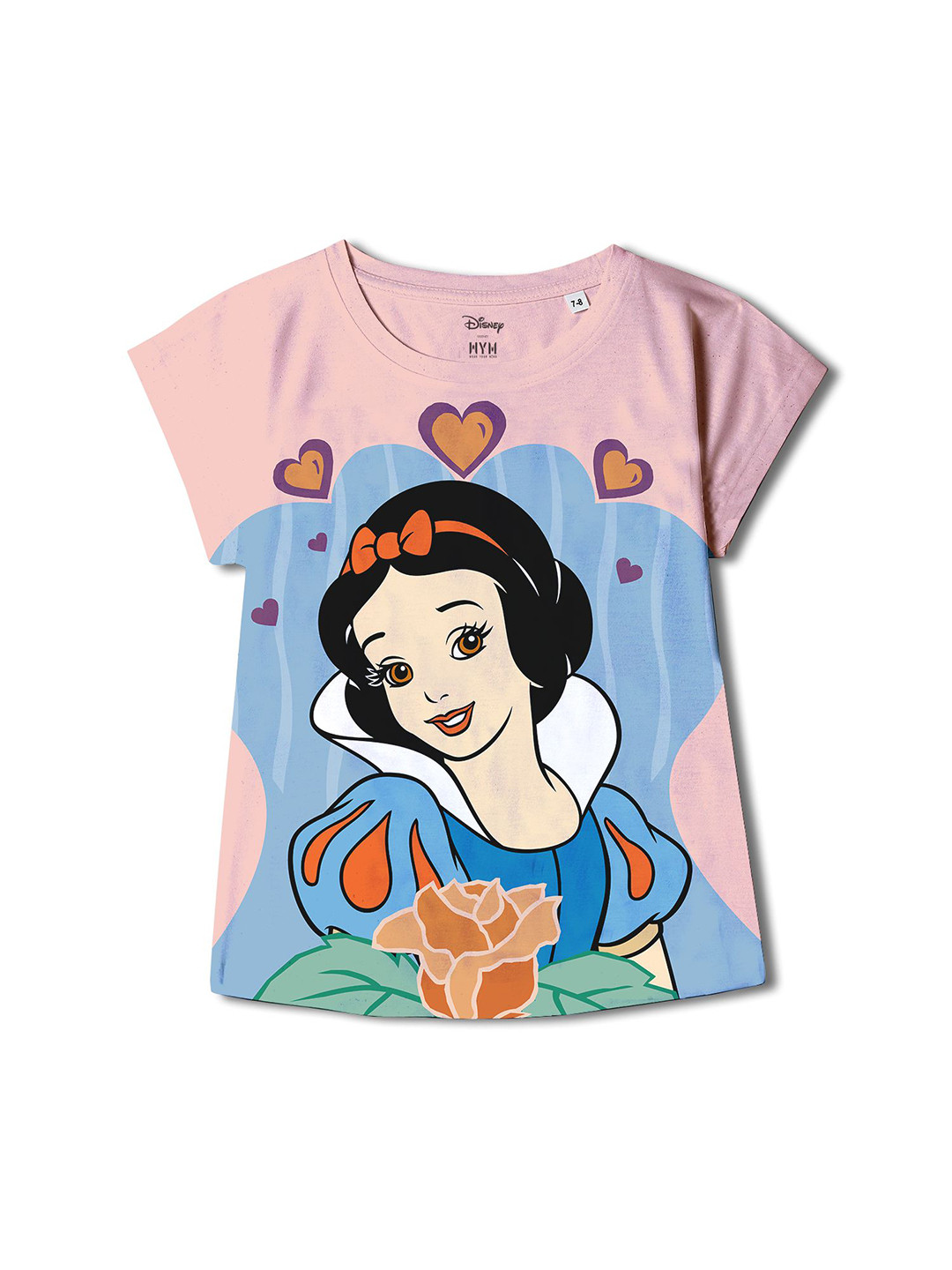 Wear Your Mind Girls Snow White Print Extended Sleeves Top