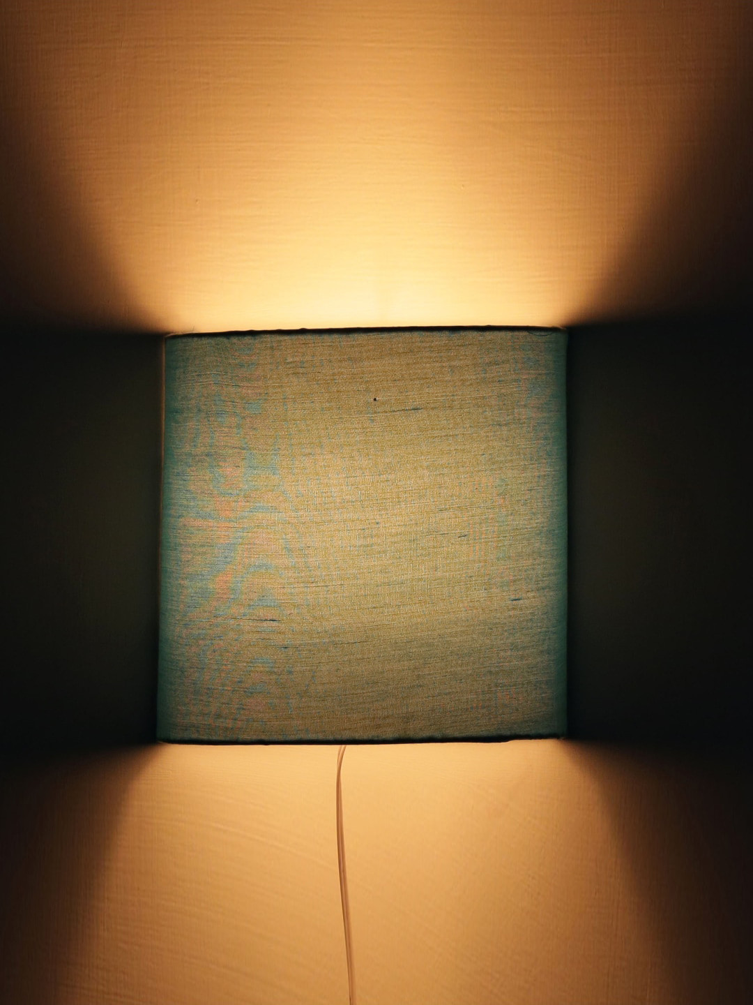 Craftter Blue Textured Cylindrical Acrylic Wall Lamps