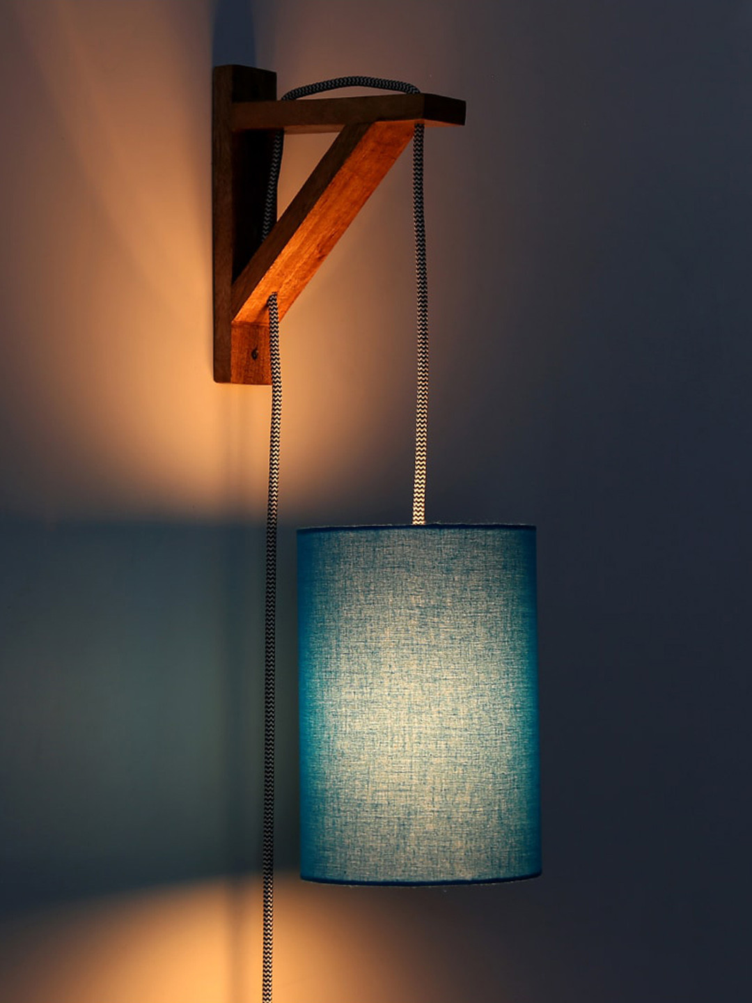 Craftter Blue Cylinder Acrylic Wall Lamps