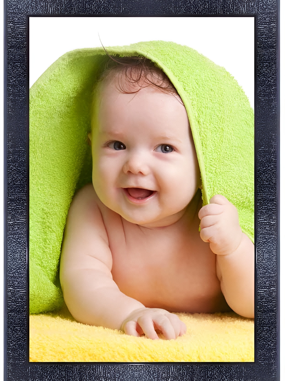 PnF Black & Green Baby Photograph Wall Art