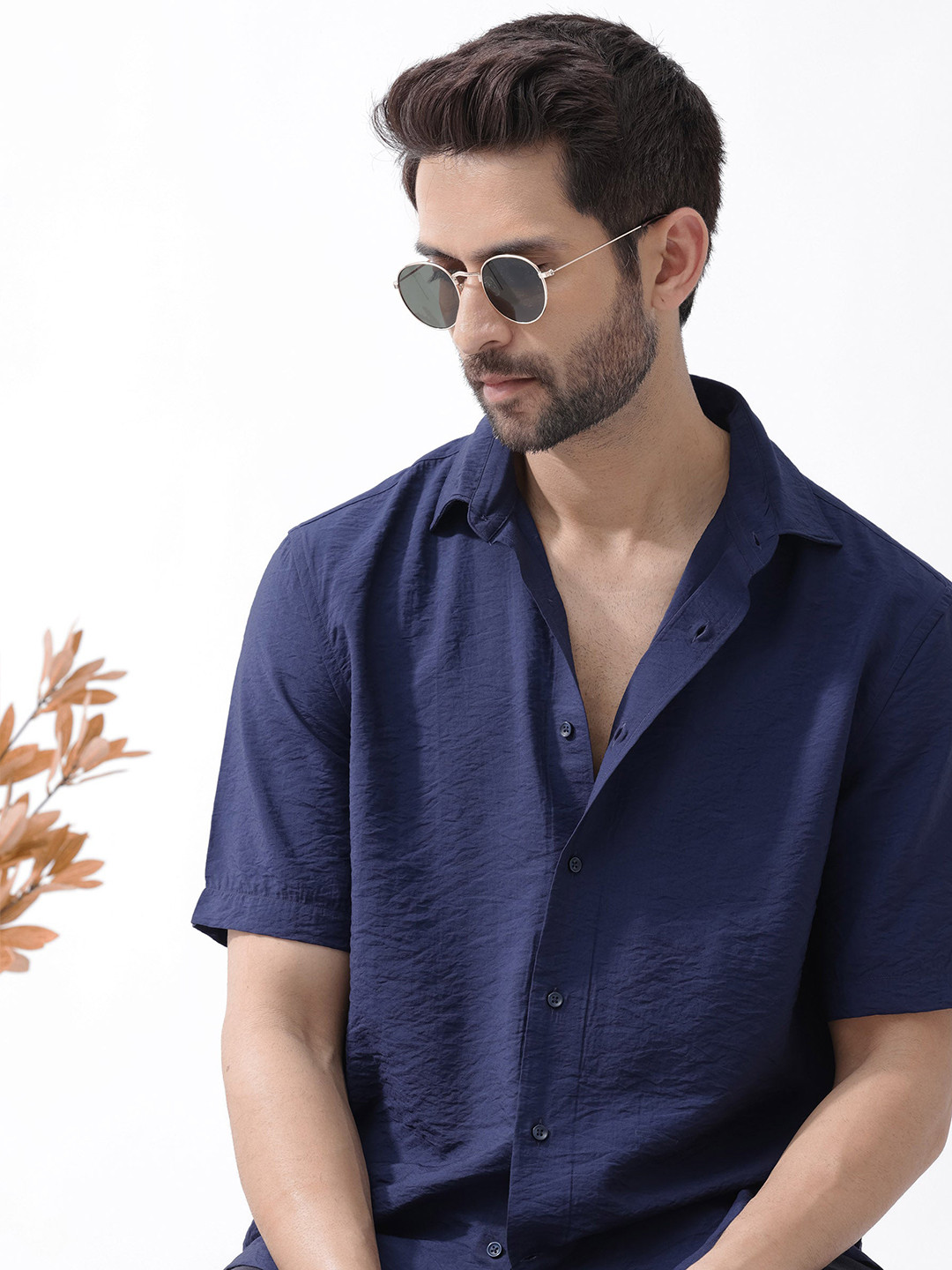 RARE RABBIT Men Flo  Boxy Fit Shirt