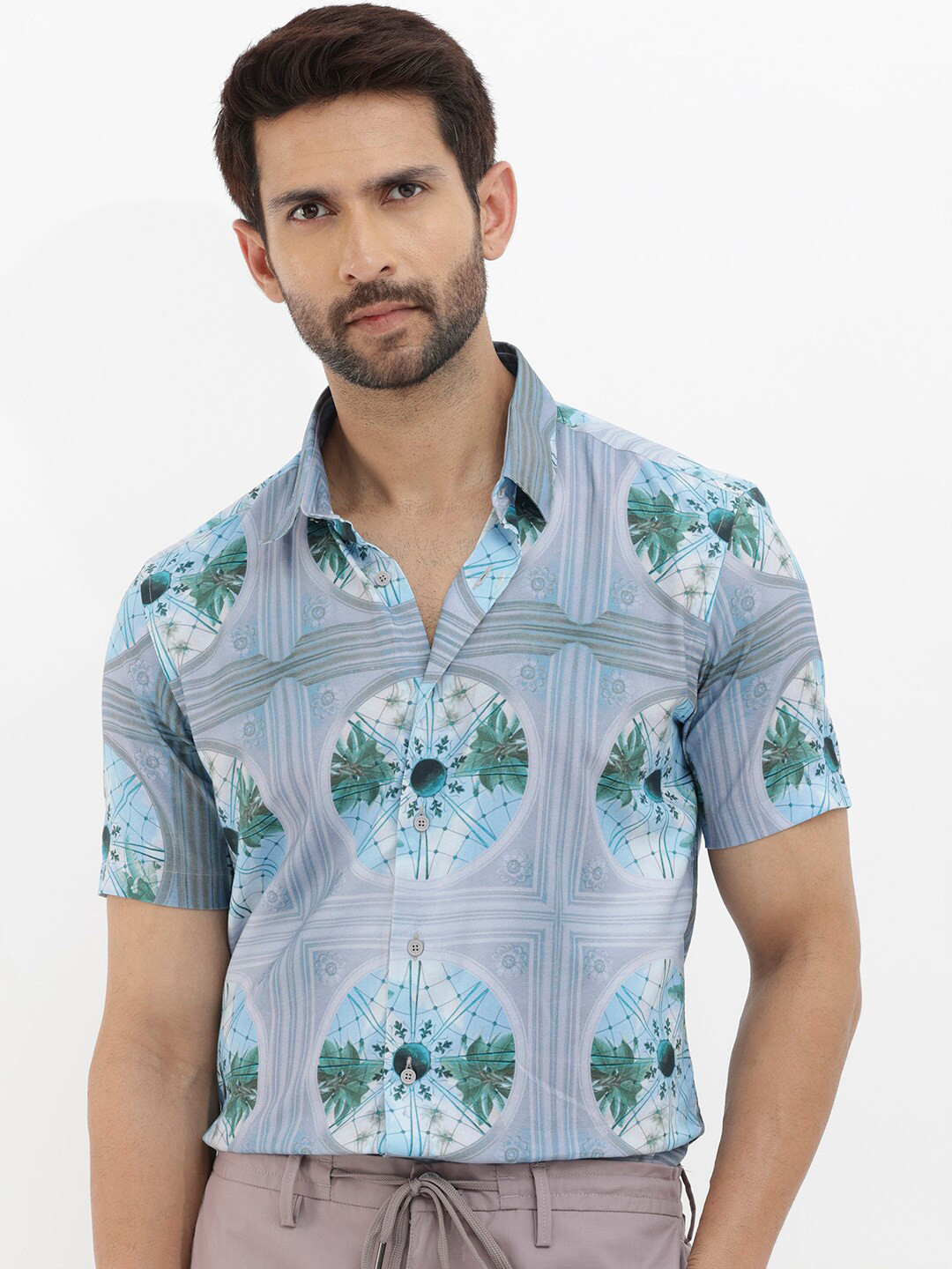 RARE RABBIT Standard Conversational Printed Casual Shirt