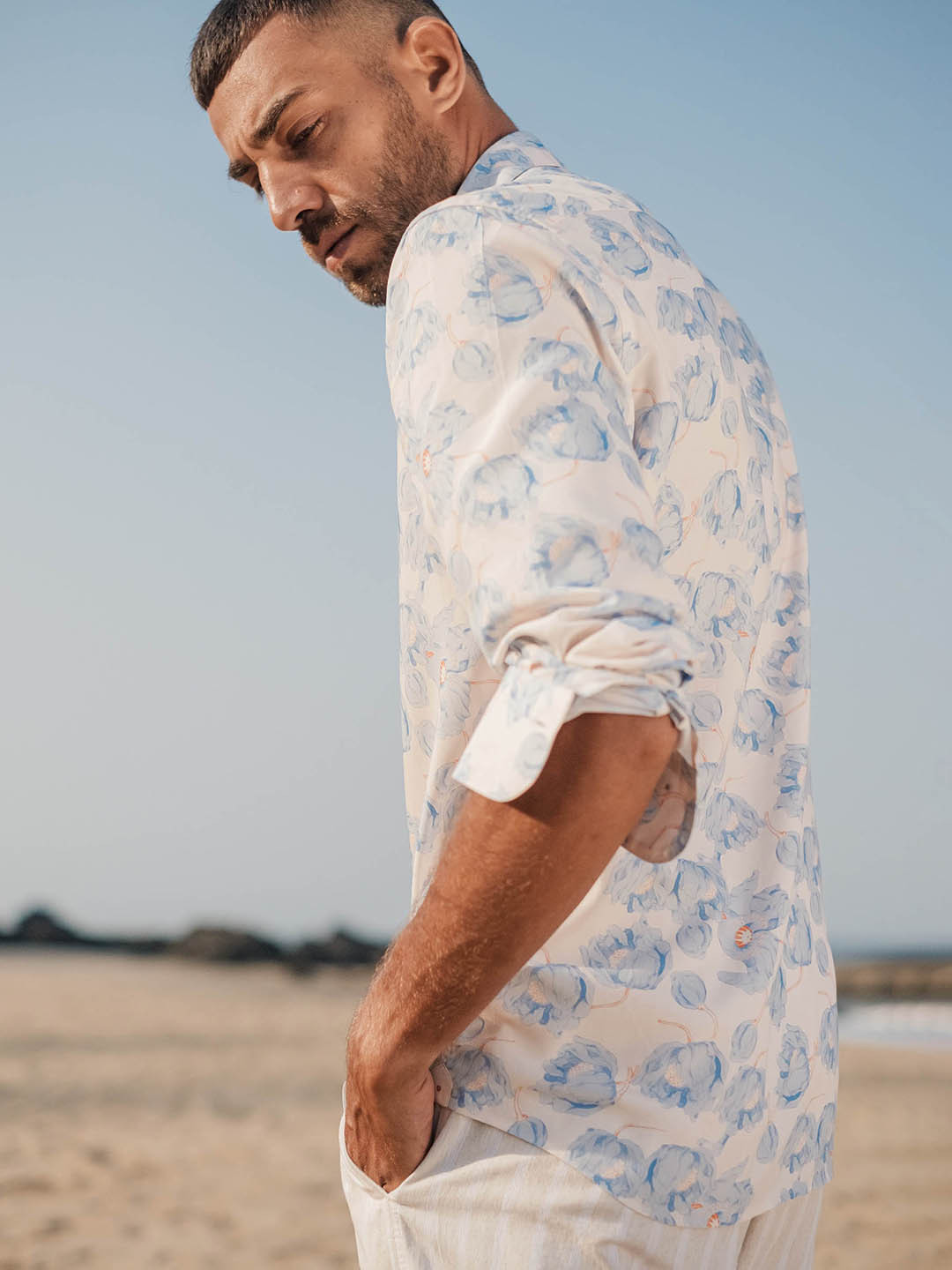 RARE RABBIT Men Astoc Regular Fit Floral Printed Shirt