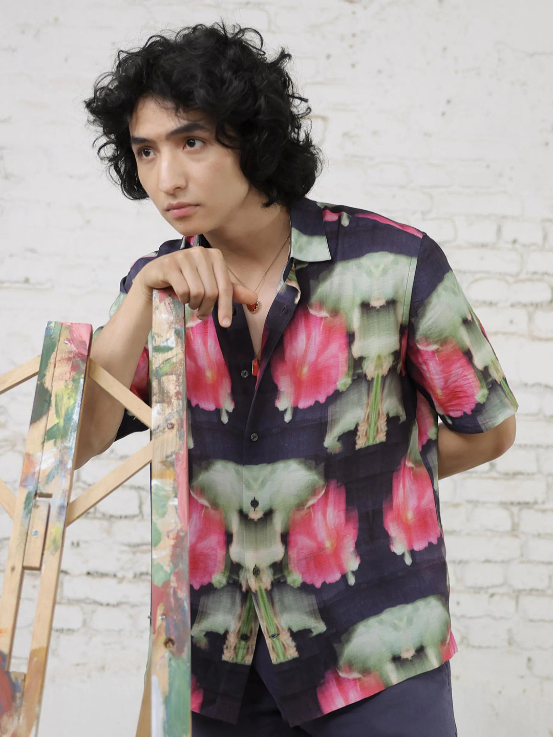 RARE RABBIT Men Risca Regular Fit Abstract Printed Shirt