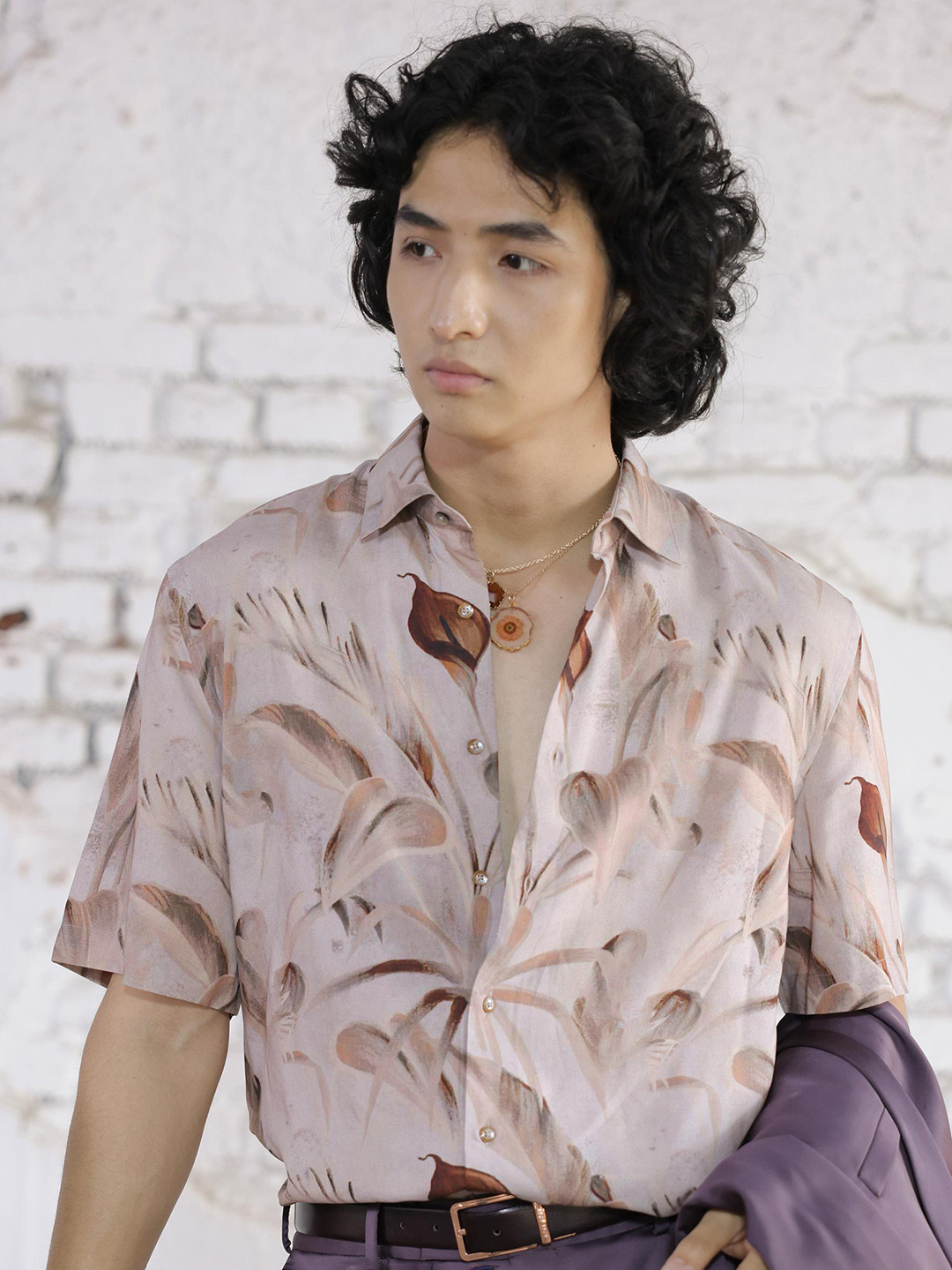 RARE RABBIT Men Bowon-Ss Regular Fit Floral Printed Shirt