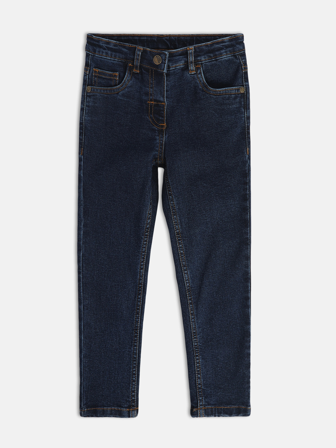 MINI KLUB Girls Mid Rise Regular Fit Clean Look Jeans