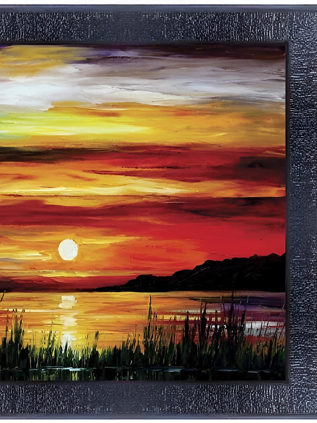 PnF Orange & Yellow Wooden Painting Wall Art