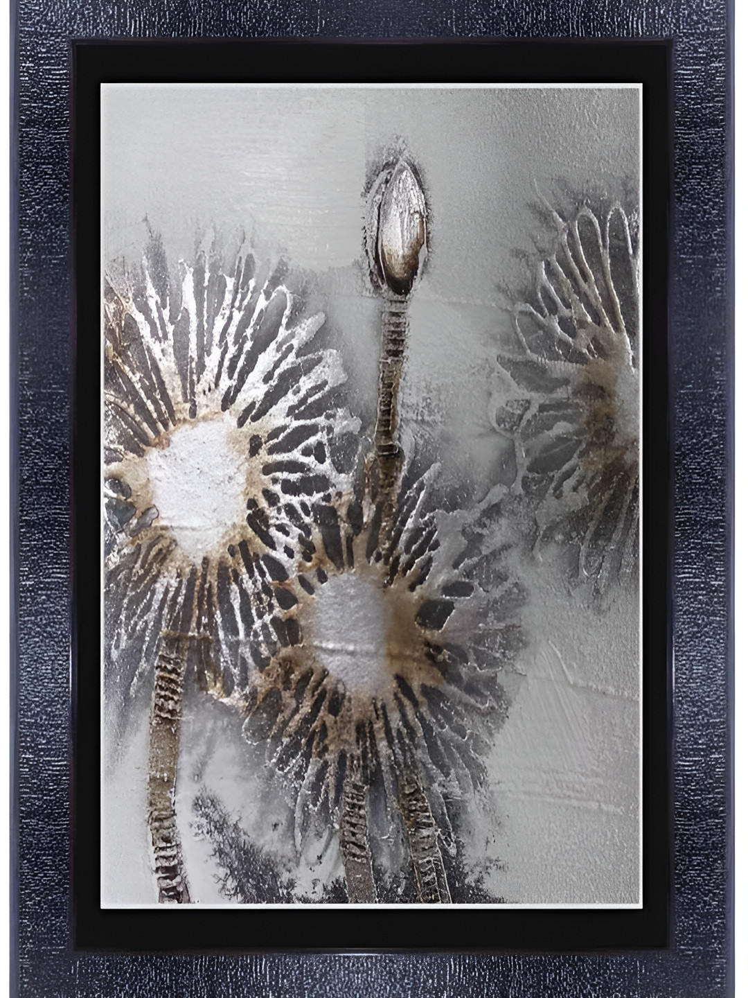 PnF Black & Grey Wooden Abstract Paintings Wall Art