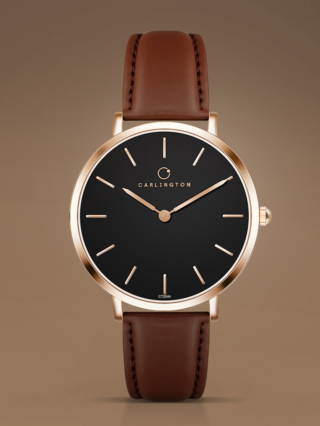 CARLINGTON Iconic Women Analogue Watch 2044 Brown