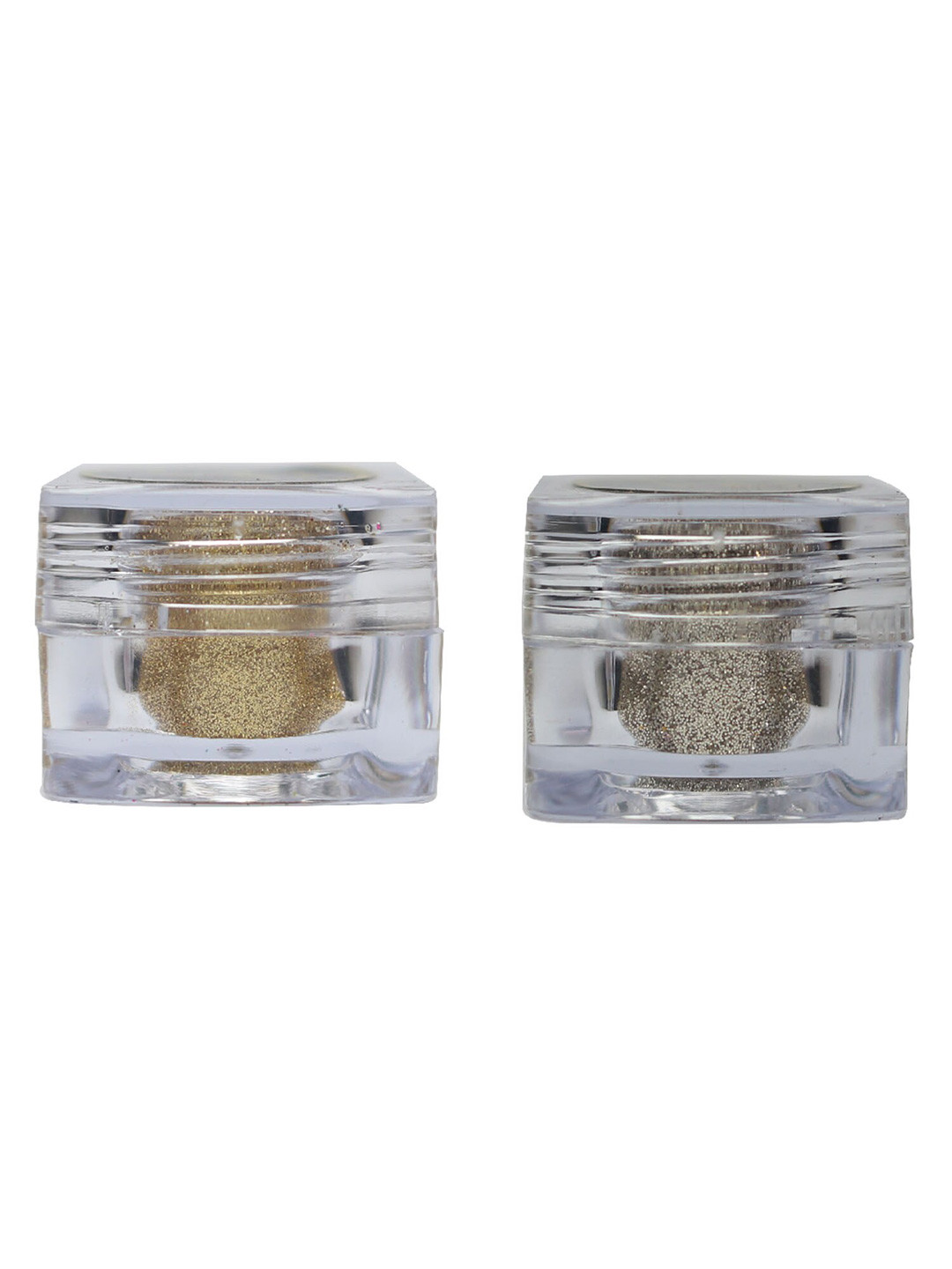 Veoni BELLE Set Of 2 HD Holographic Glitter Eyeshadow 5g Each- Pure Gold  & Champagne Gold