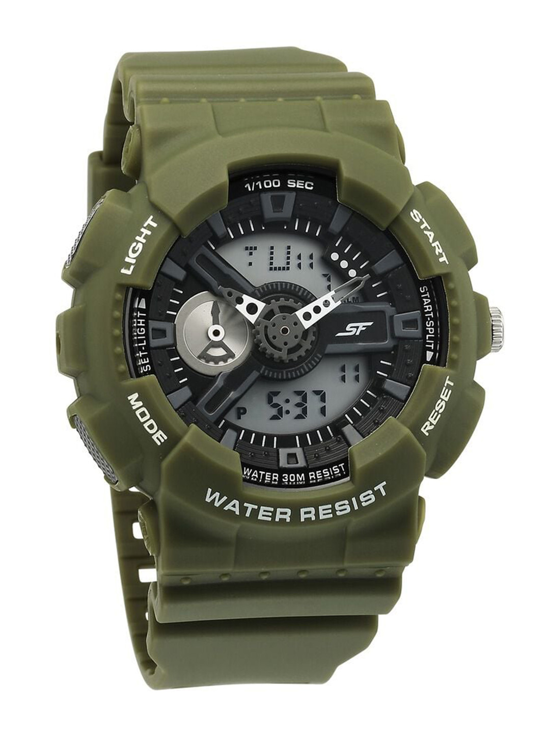 Sonata Men Printed Dial & Synthetic Straps Analogue and Digital Watch 77132PP08W