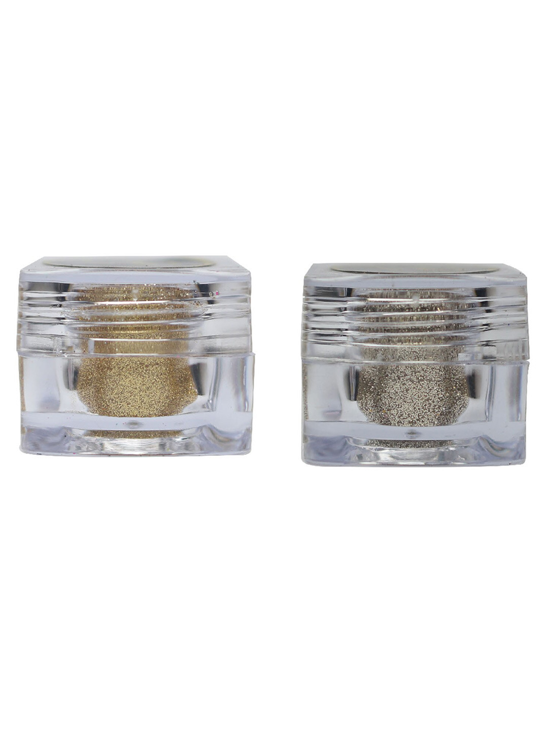 Veoni BELLE Set Of 2 HD Holographic Glitter Eyeshadow 5g Each- Pure Gold  & Champagne Gold