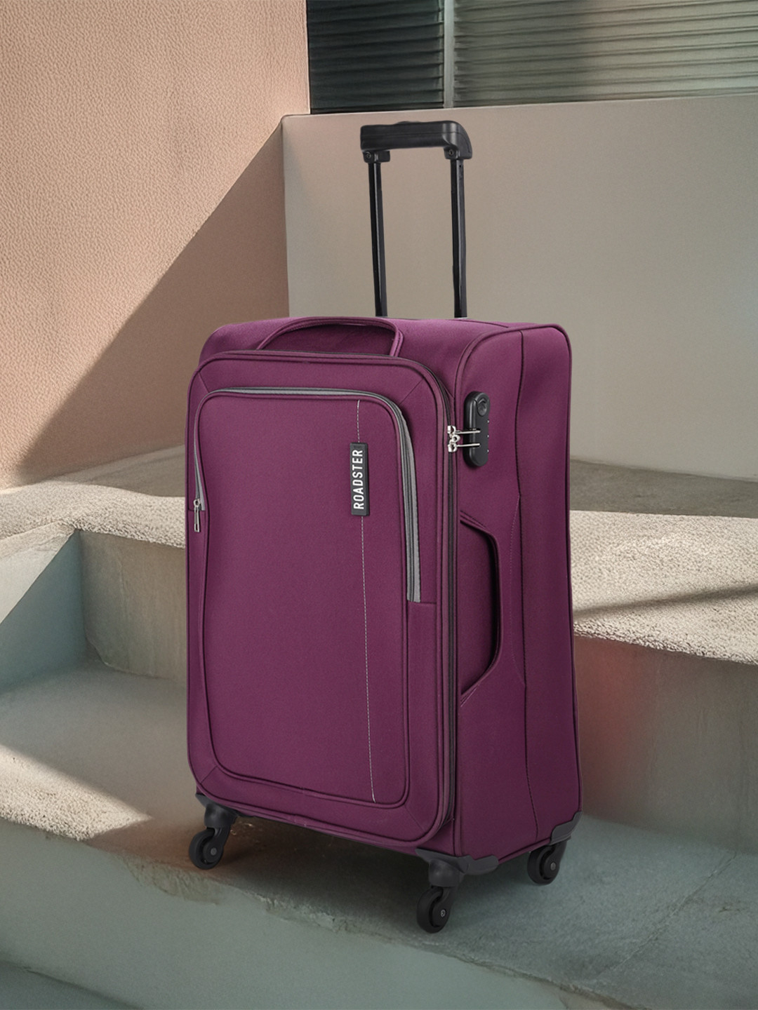 Roadster Lead Soft Medium Trolley Suitcase