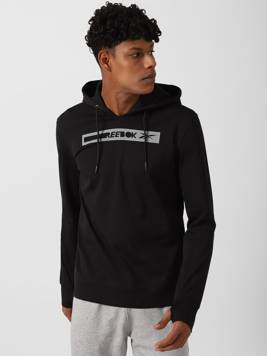 Reebok Aggressivestretch Printed Hooded Sweatshirt