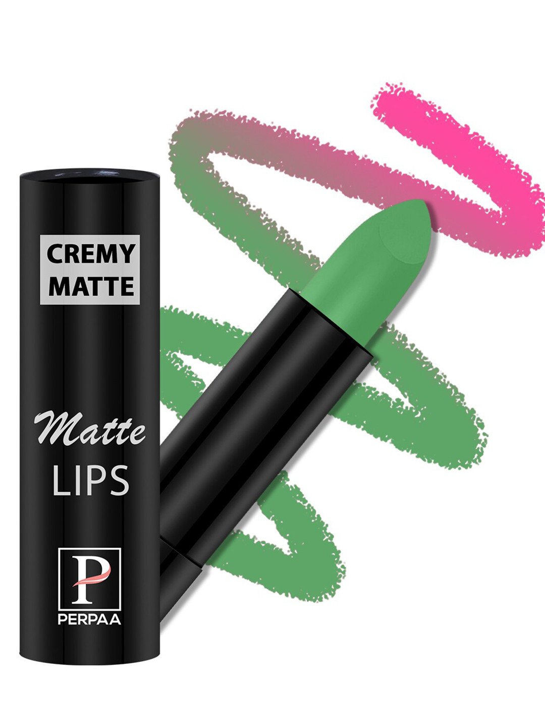 PERPAA Set of 2 Cremy Matte Long Lasting Lipsticks 3.5g Each - Narural Pink + Maroon Pink