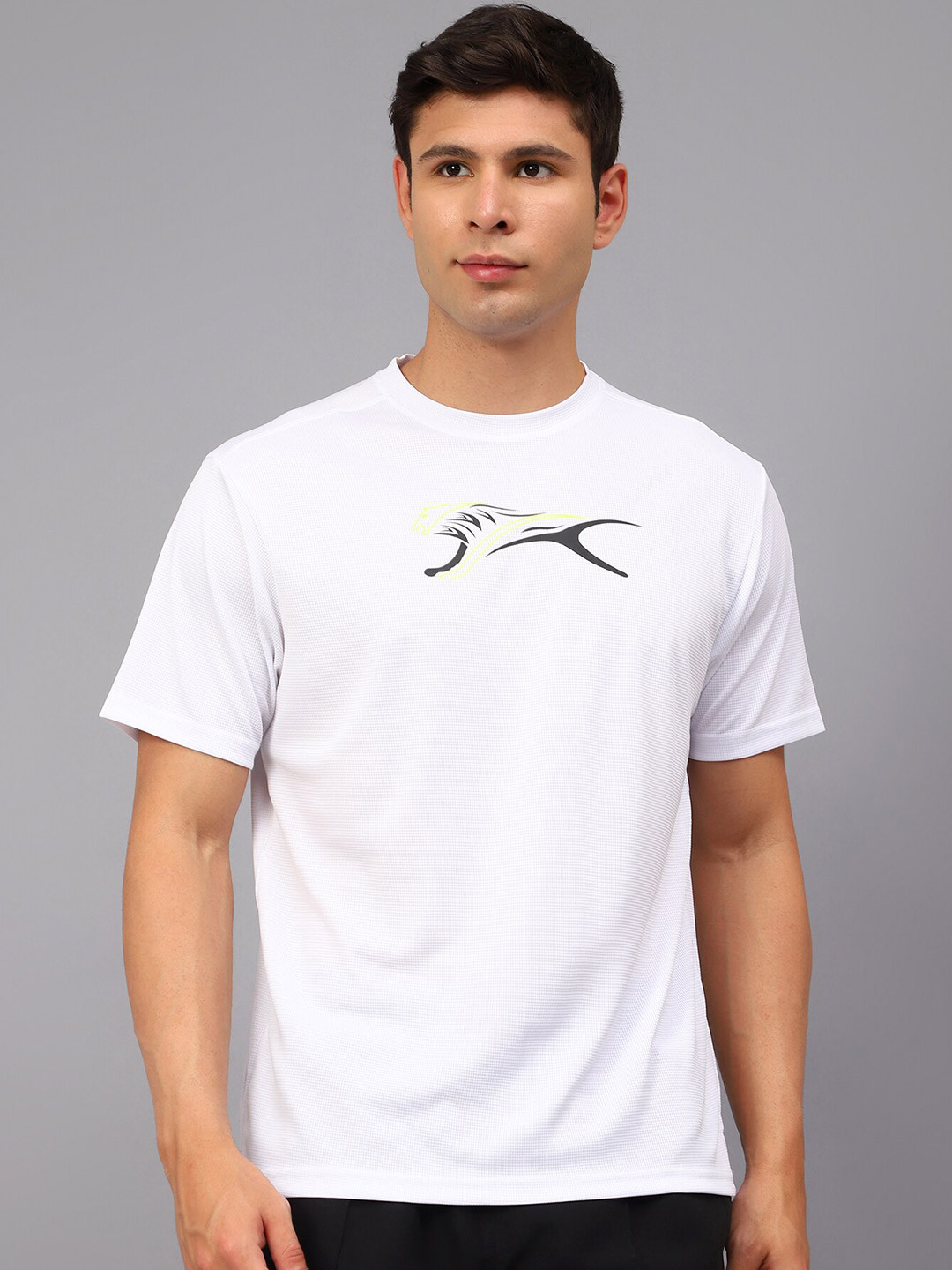 Shiv Naresh Graphic Printed Slim Fit Sports T-shirt