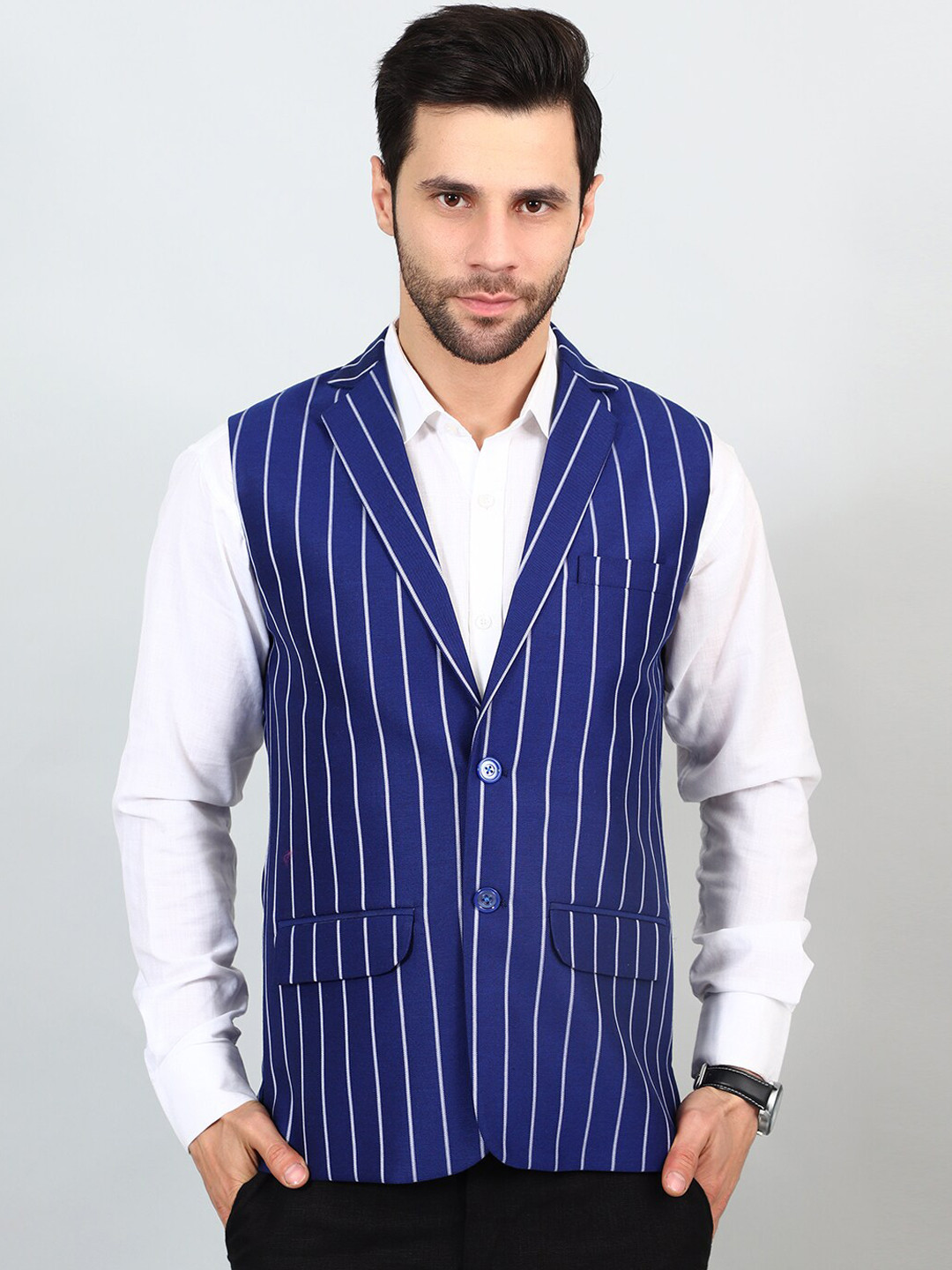 Wintage Striped  Modi Nehru Jacket