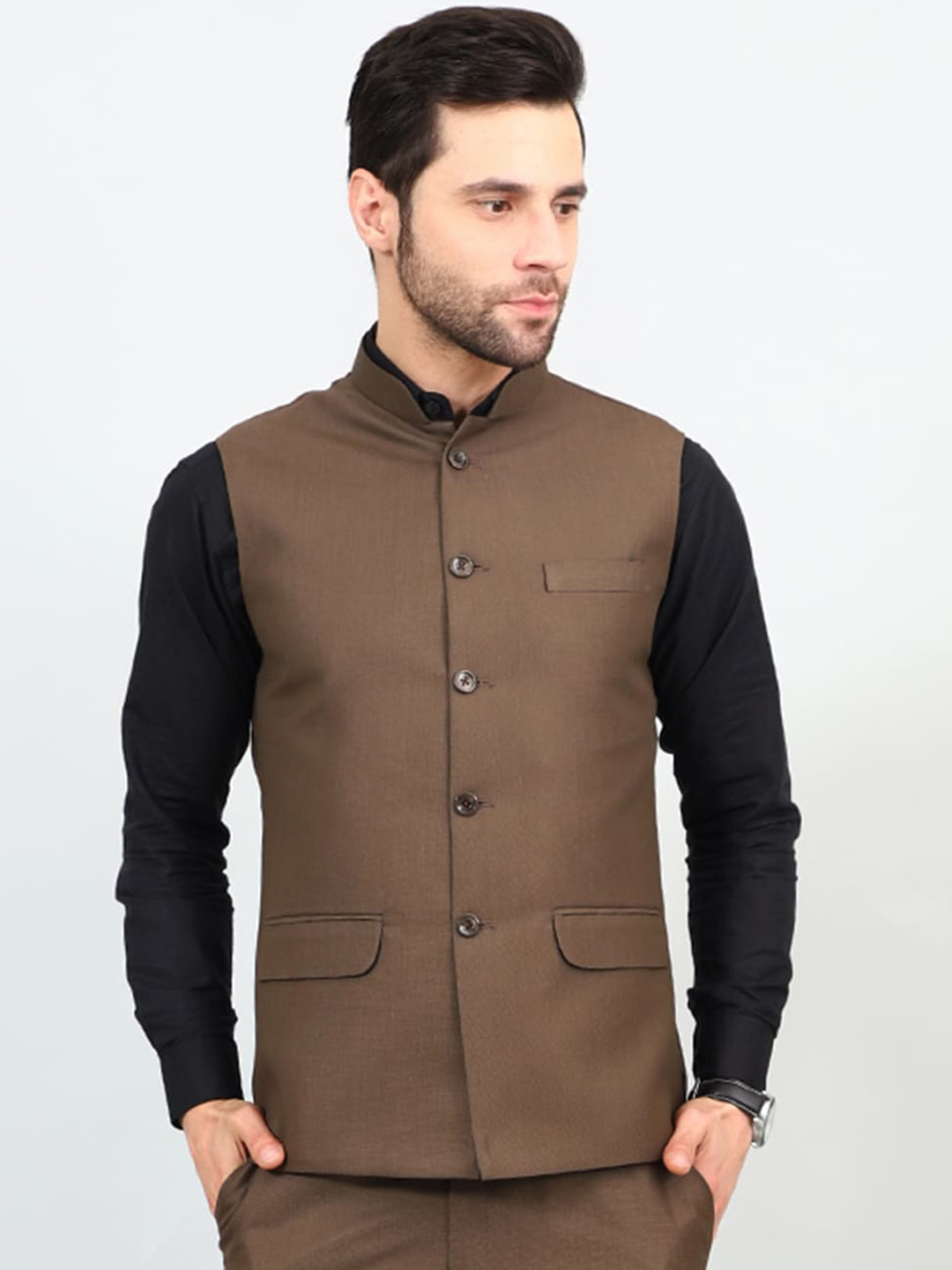 Wintage Woven Modi Nehru Jacket