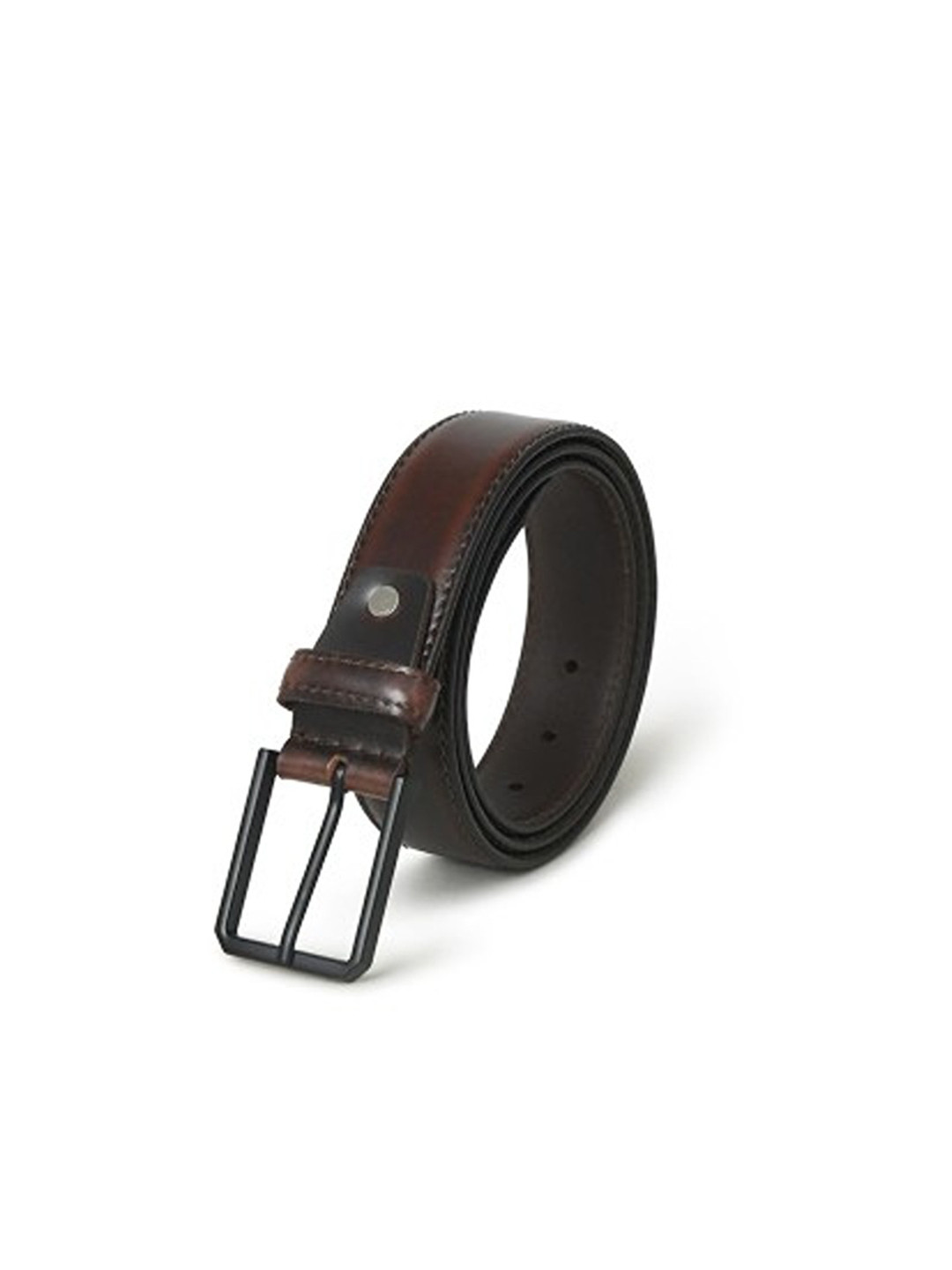 MaheTri Men Brown Hickory Leather Belt