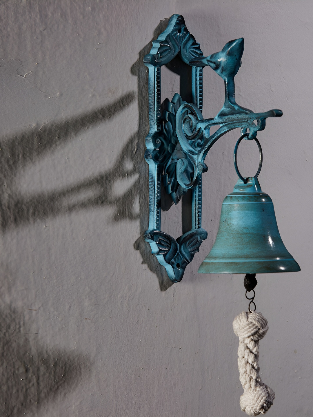 Fabindia Casted Metal Glossy Hanging Hall Wall Hangings-5.5In