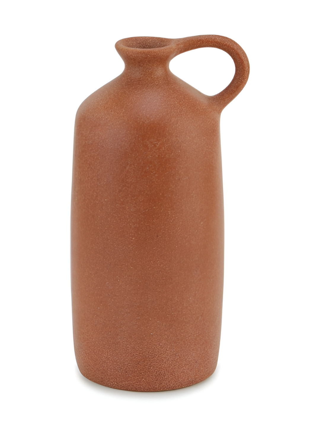 Fabindia Orange Stoneware Thar Table Vase