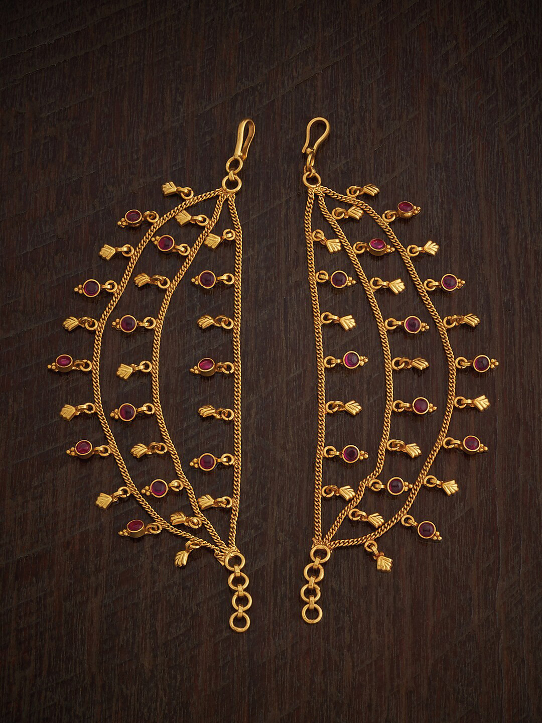 Kushal's Fashion Jewellery Embellished Bridal Set of 2 92.5 Pure Silver Embellished Matil