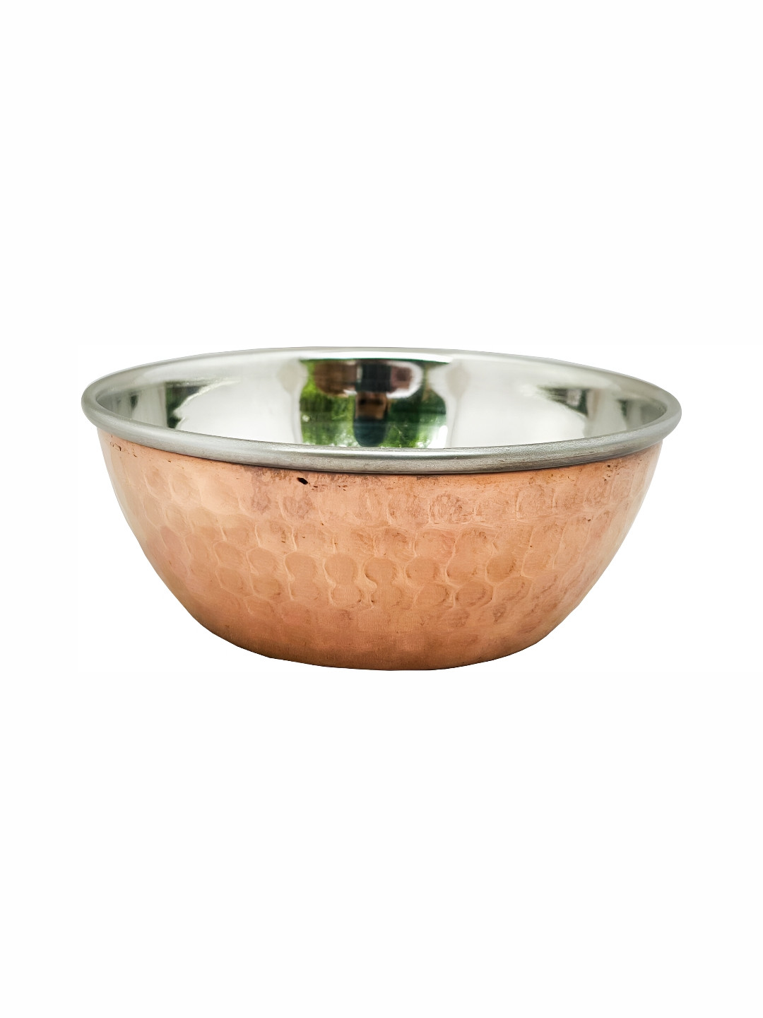 Shivshakti Arts Brown Copper Glossy Bowls 400 ml