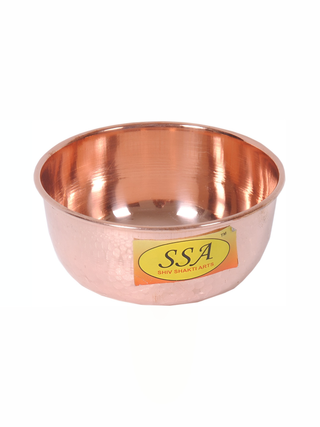 Shivshakti Arts Brown Copper Dishwasher Safe Glossy Bowl