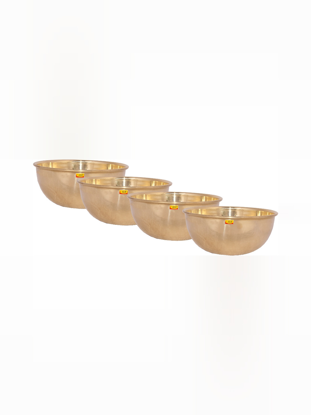 Shivshakti Arts Yellow & 4 Pieces Glossy Bowls 500 ml Each