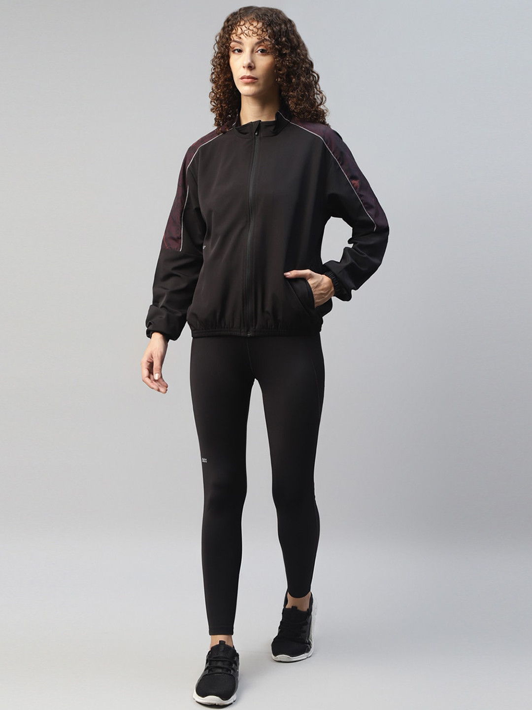 DIDA Women Elite Abstract Colorblock Dry-Fit Activewear Sports Training Track Suit