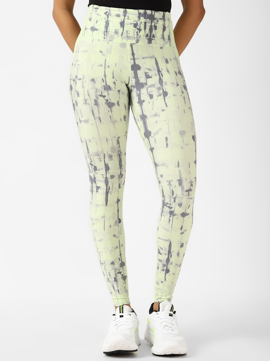 Reebok Lux Perform Aop Printed Ankle Length Tights