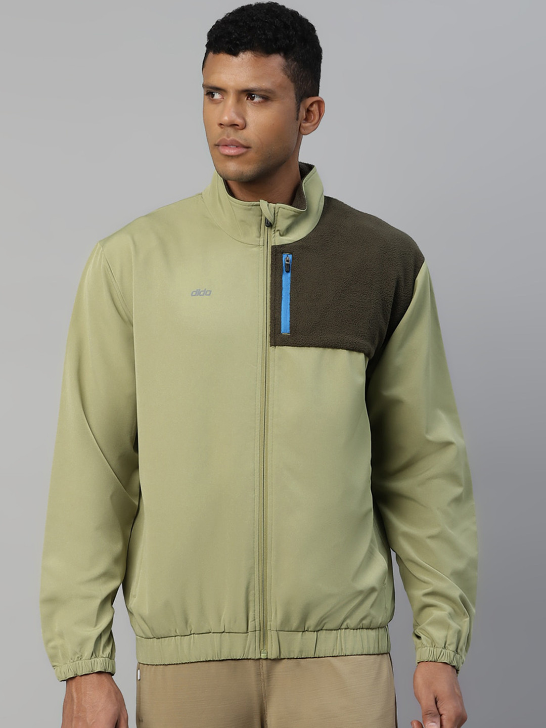 DIDA Men Prime Colorblock Dry-Fit Active Adventure Essential Hiking-Trekking Sports Jacket