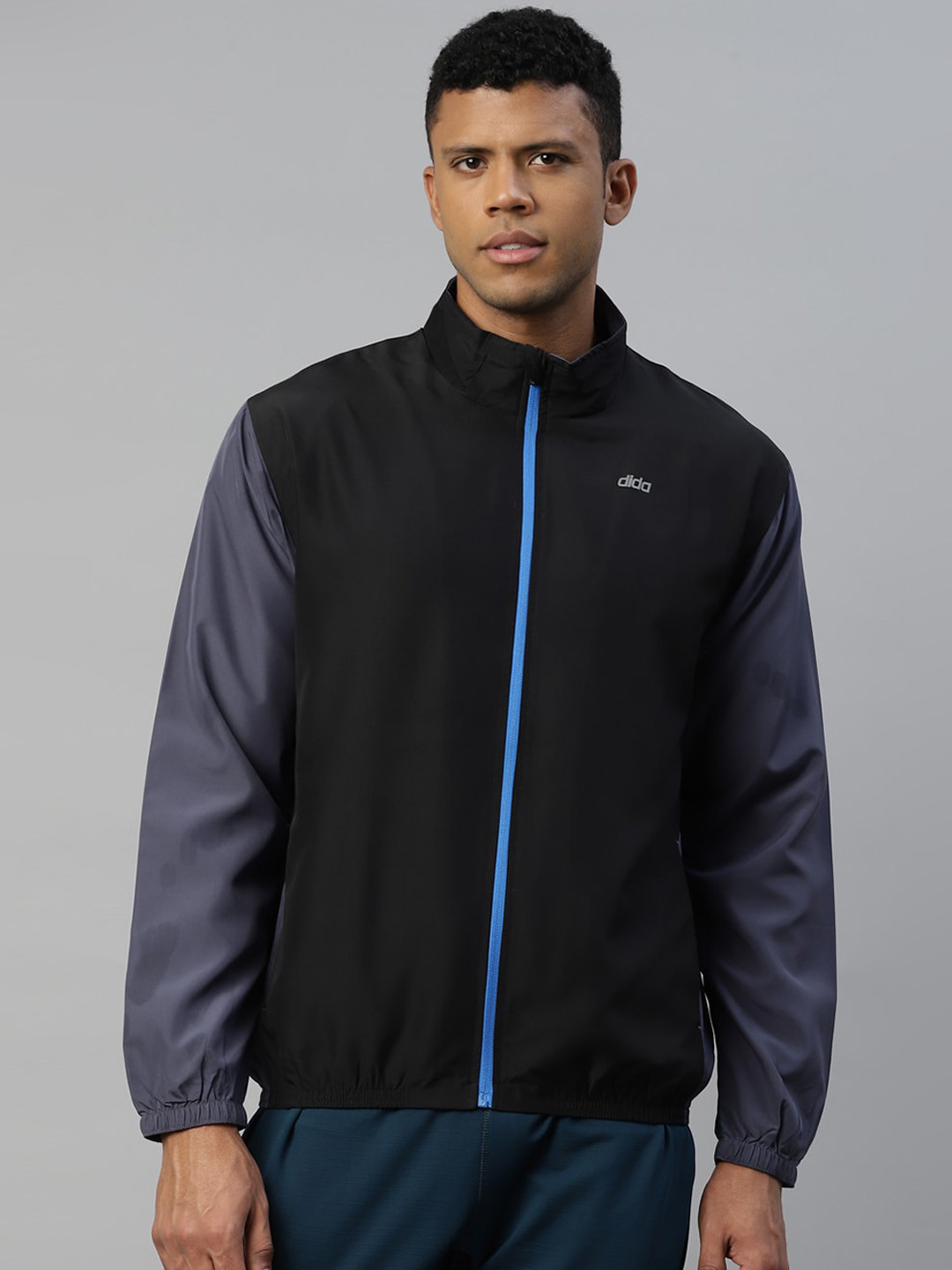 DIDA Men Ultra Colorblock Quick-Dry Regular-Fit Activewear Sports Gym Jacket