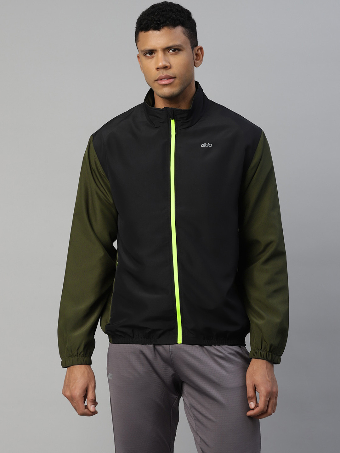 DIDA Men Ultra Premium Colorblock Quick-Dry Regular-Fit Activewear Sports Running Jacket