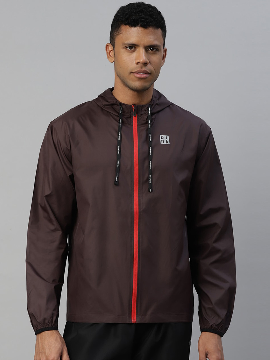 DIDA Men Light Urban Wind-Proof Quick-Dry Regular-Fit Sporty Hood Jacket