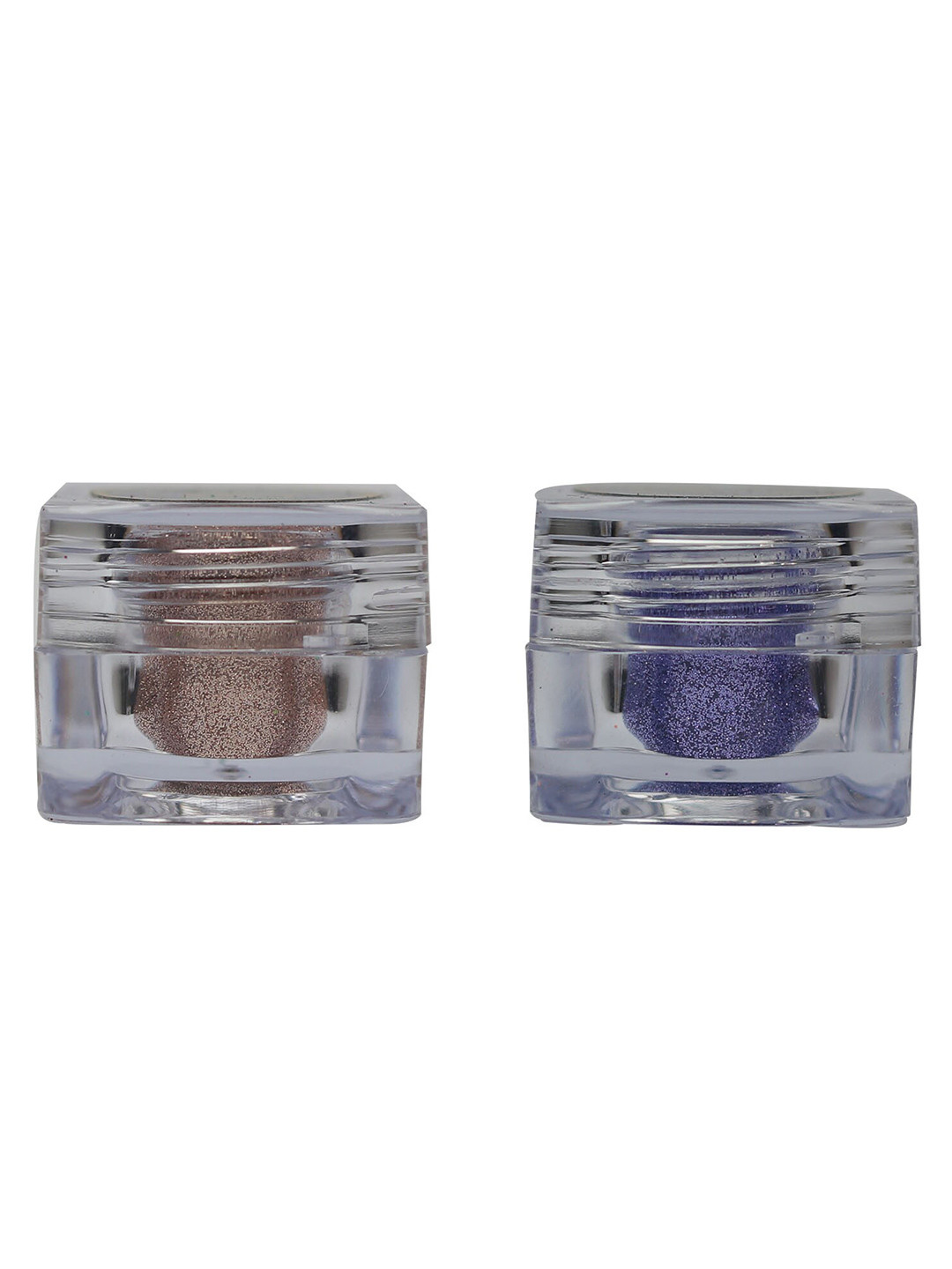 Veoni BELLE Set of 2 HD Holographic Glitter Eyeshadow 5 g each - Rose Gold & Mauve Purple
