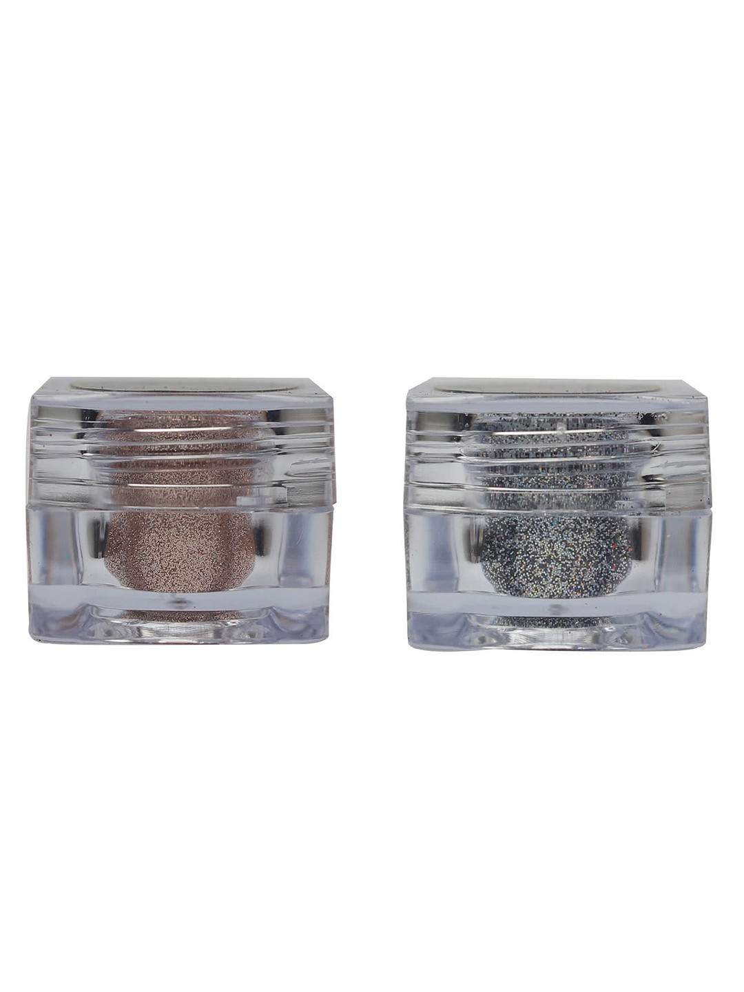 Veoni BELLE HD Holographic Glitter Eyeshadow - Rose Gold & Dark Starlit - 5g