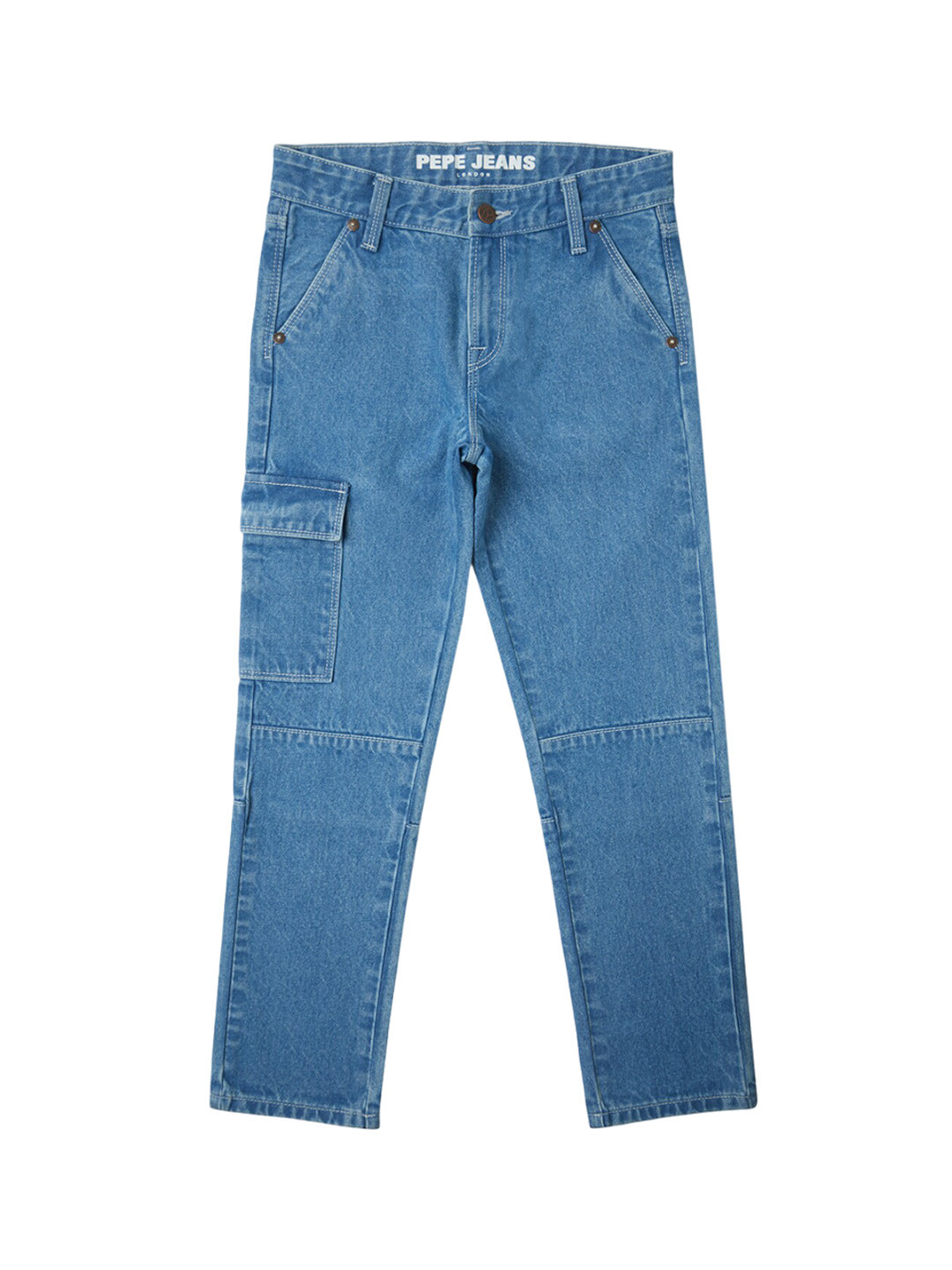 Pepe Jeans Boys Wide Leg Clean Look Cotton Jeans