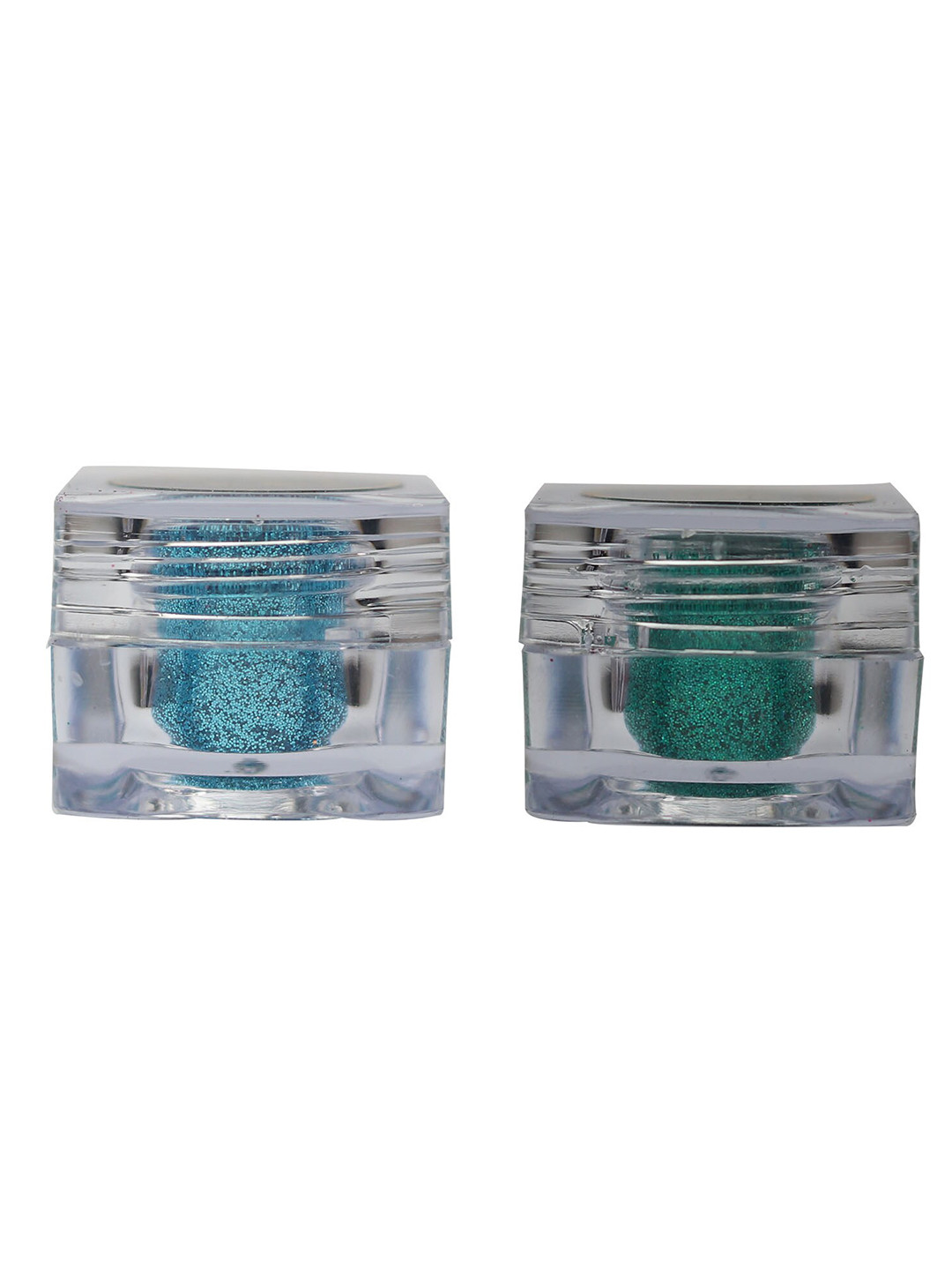 Veoni BELLE Pack Of 2 Holographic Glitter Eye Pigment - Sea Green & Turquoise Blue 5g Each