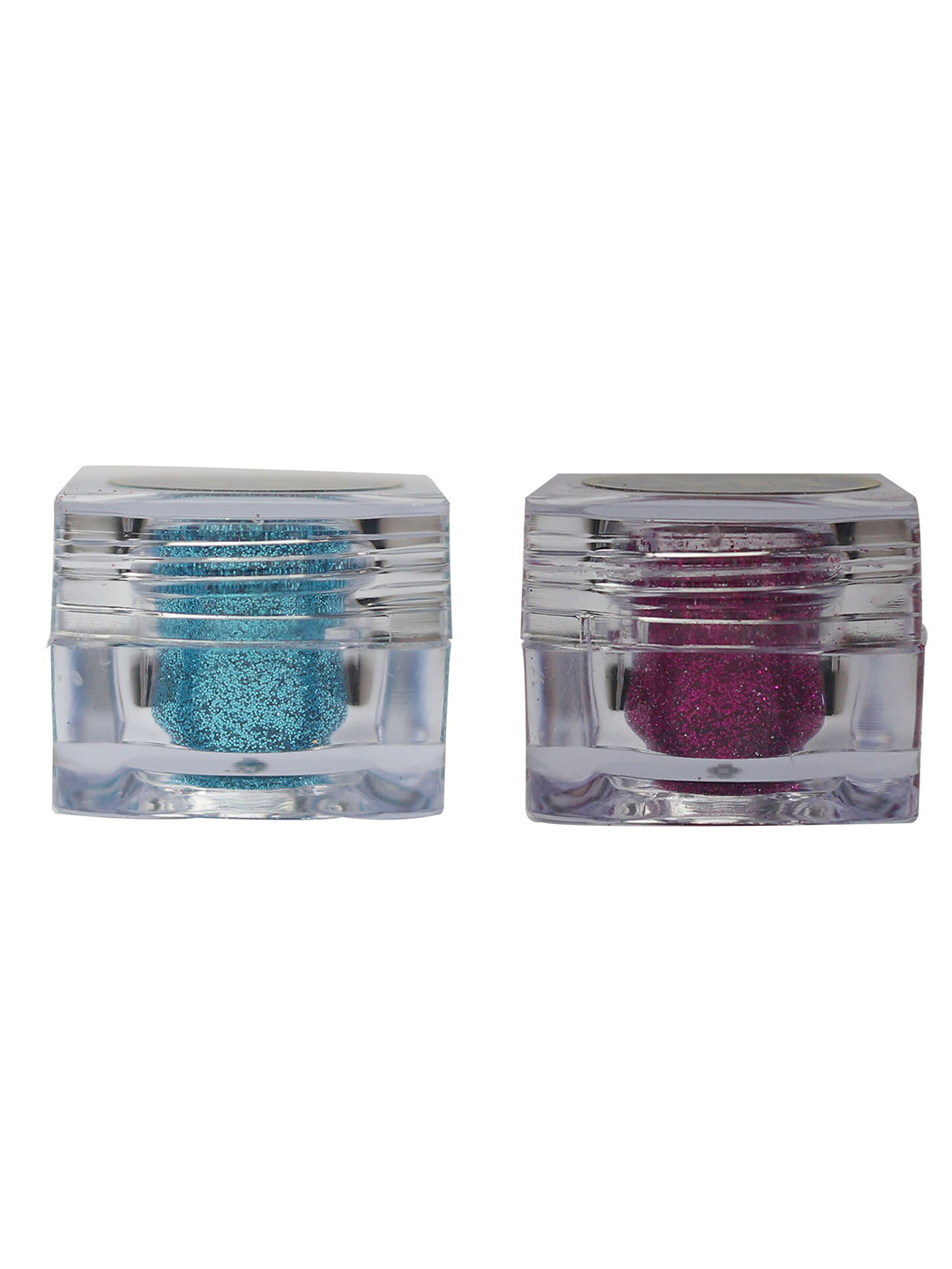 Veoni BELLE Set of 2 HD Holographic Glitter Eyeshadow 5gEach - TurquoiseBlue+SapphirePink