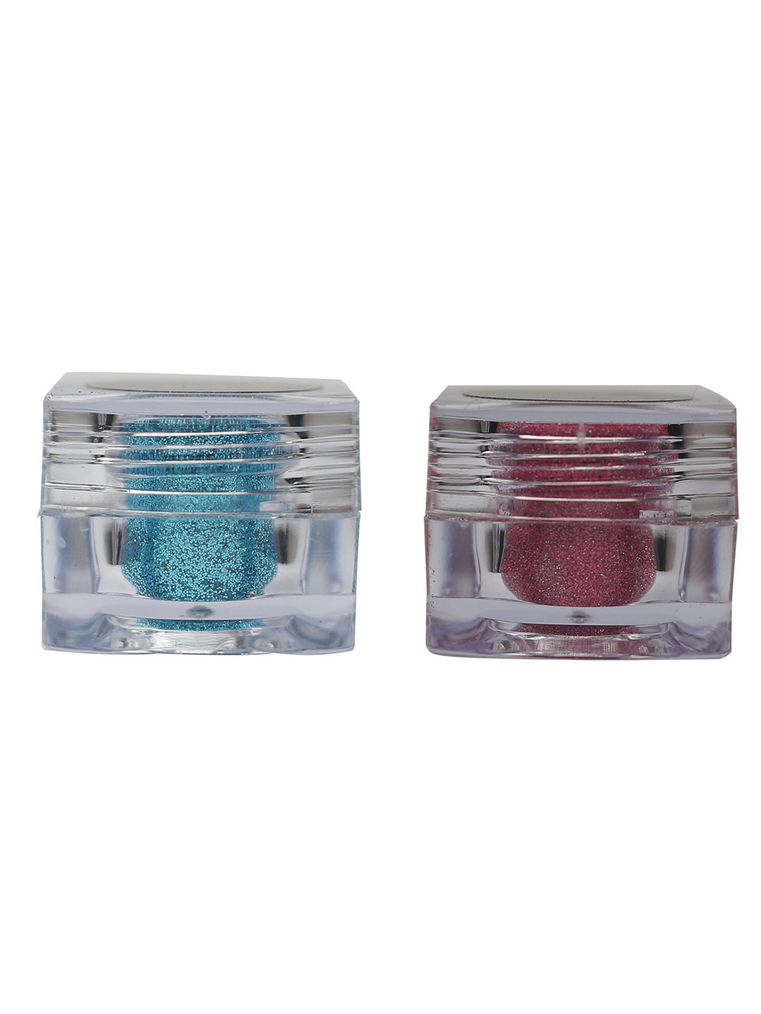 Veoni BELLE Set of 2 Holographic Glitter Eye Pigment 5g Each -Turquoise Blue+Frozen Pink