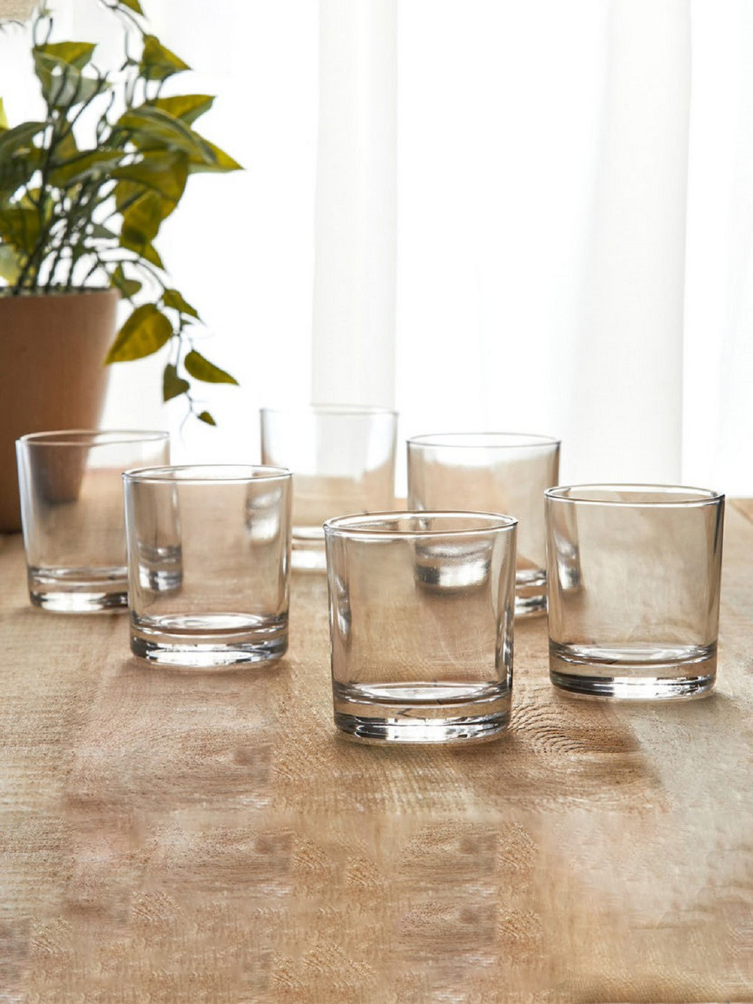 FINSTER Transparent 6 Pieces Easy to Clean Whisky Glass 320 ml