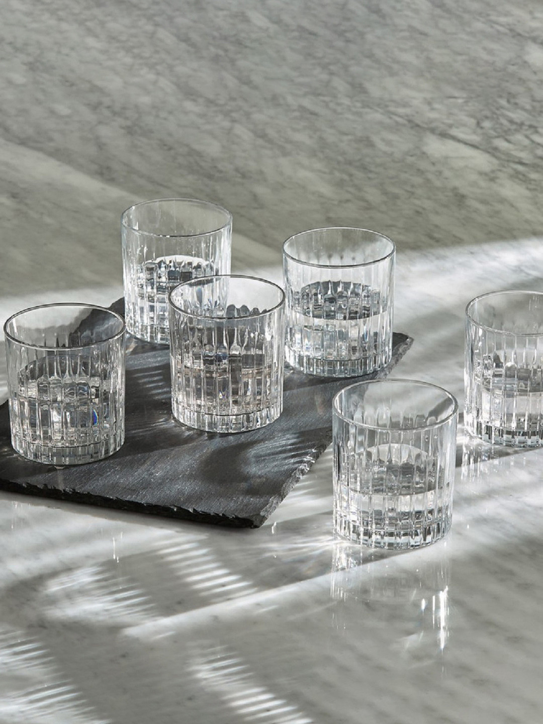 FINSTER Transparent 6 Pieces Easy to Clean Whisky Glass 320 ml
